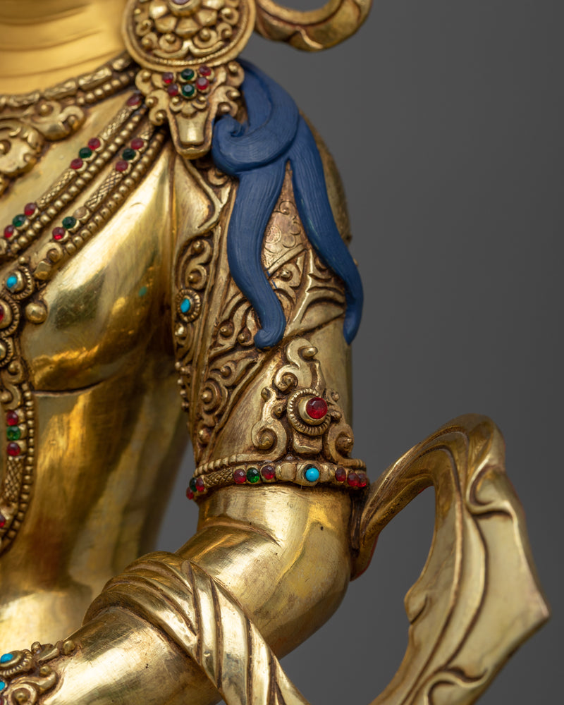 Longevity Amitayus Gold-Gilded Statue | A Beacon of Endless Life and Spiritual Prosperity