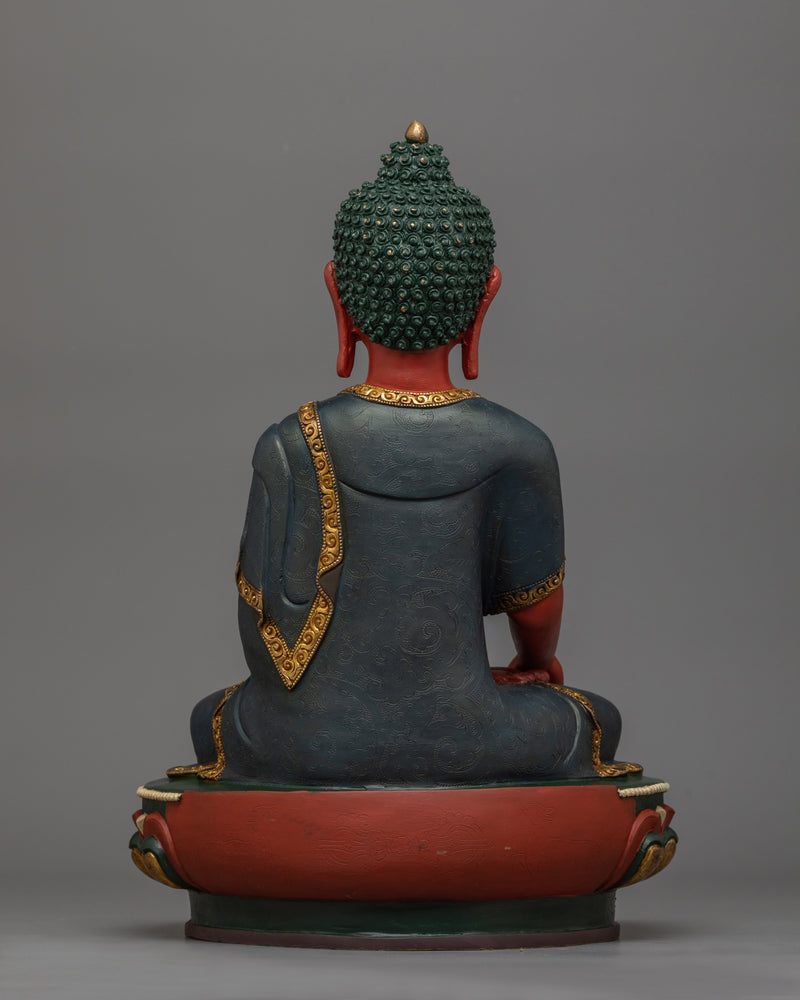 Colored Shakyamuni Buddha Statue | A Vivid Embodiment of Enlightenment