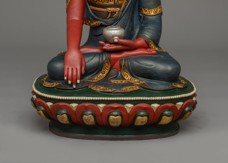 Colored Shakyamuni Buddha Statue | A Vivid Embodiment of Enlightenment