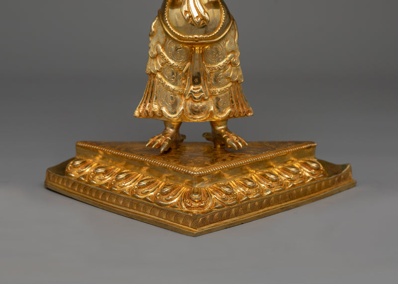 Zhajilamu Gold-Gilded Statue | A Captivating Representation of Mystical Power