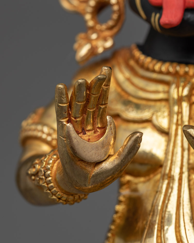 Zhajilamu Gold-Gilded Statue | A Captivating Representation of Mystical Power