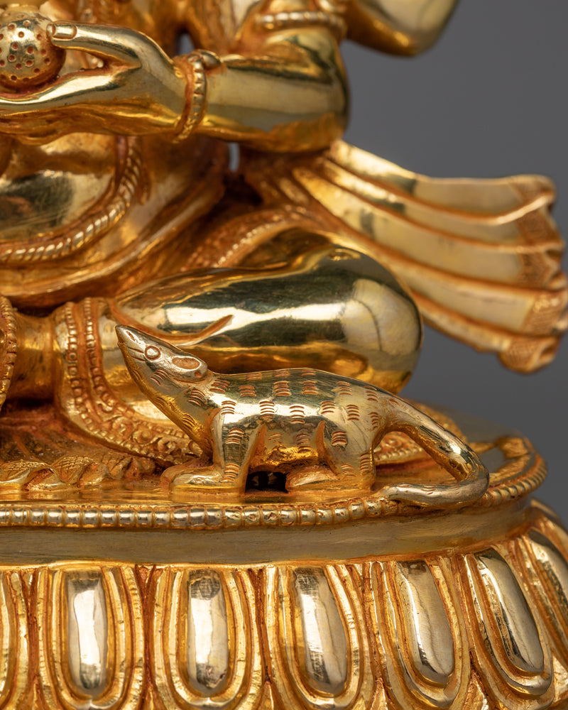 Shree Ganesh Gold-Gilded Statue | A Symbol of Wisdom and Prosperity