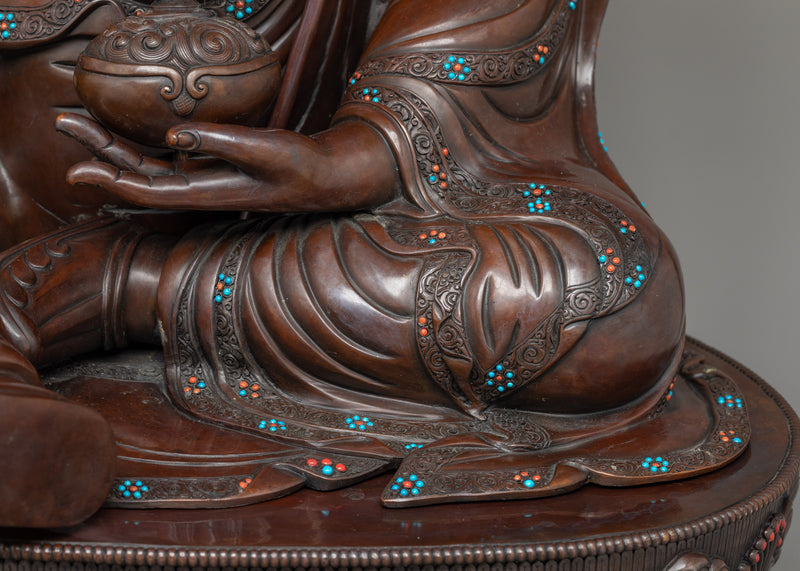 Tantra Master Guru Rinpoche Statue | A Monumental Figure of Vajrayana Buddhism