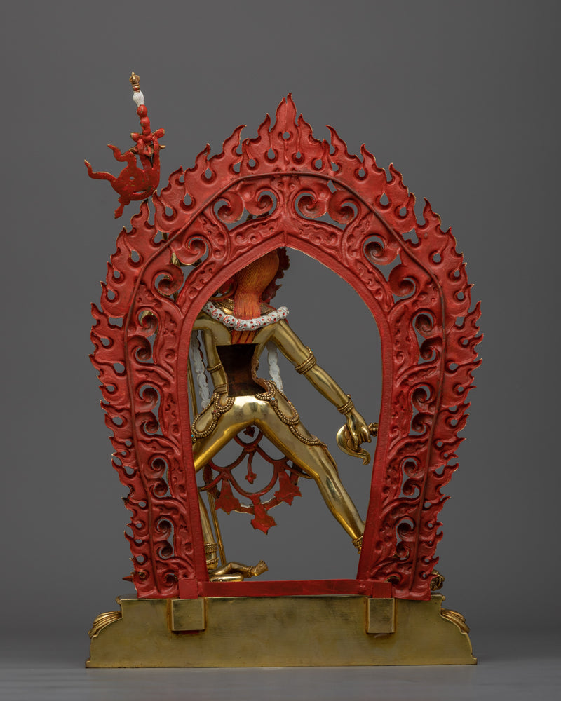 Vajrayogini Gold-Gilded Dakini Statue | A Vision of Divine Feminine Power