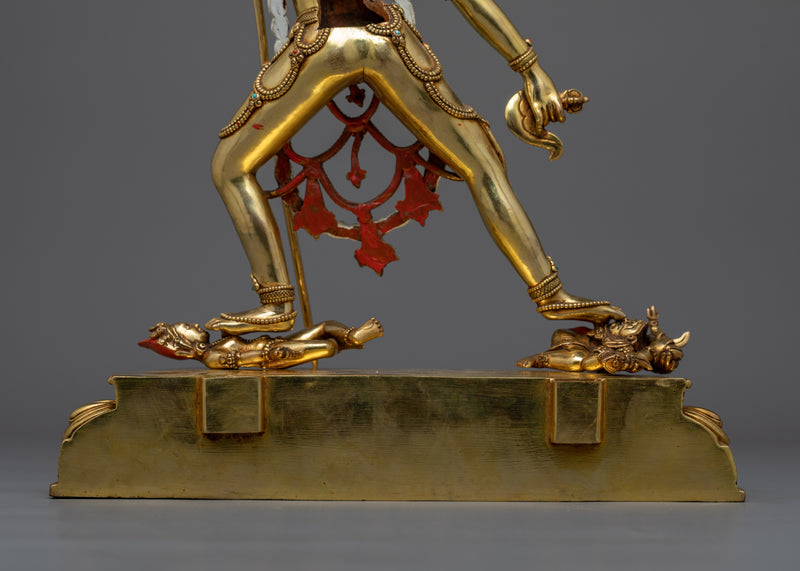 Vajrayogini Gold-Gilded Dakini Statue | A Vision of Divine Feminine Power