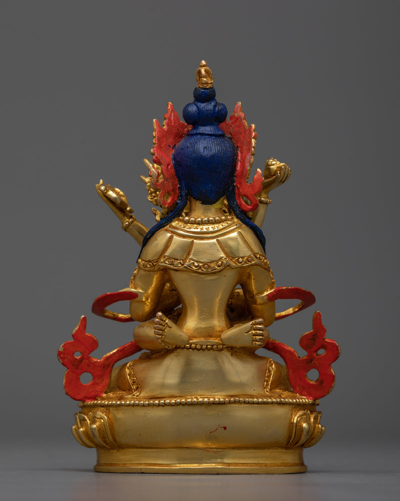 Vajradhara with His Consort Statue | A Symbol of Ultimate Unity and Enlightenment