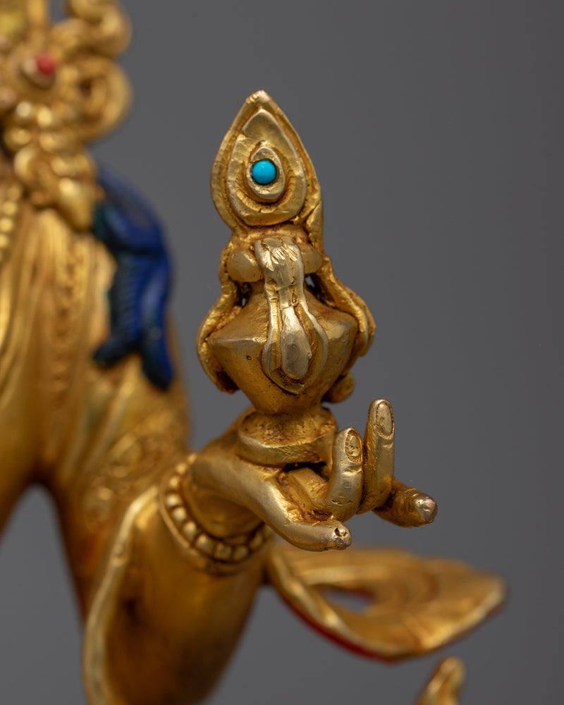 Mandarava 24K Gold-Gilded Statue | A Symbol of Devotion and Enlightenment