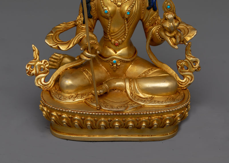 Mandarava 24K Gold-Gilded Statue | A Symbol of Devotion and Enlightenment