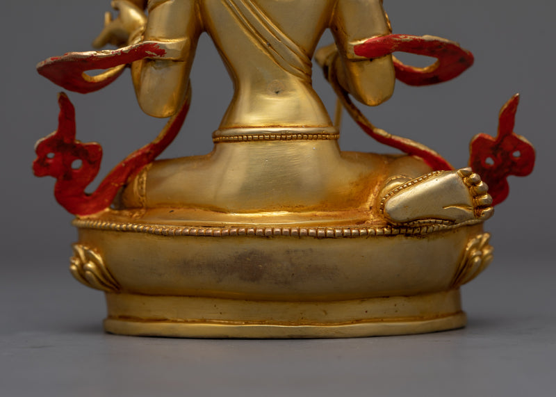 Mandarava 24K Gold-Gilded Statue | A Symbol of Devotion and Enlightenment