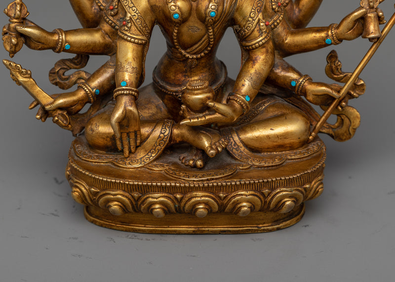 Magnificent Maha Mayuri Antique-Touch Statue | A Vision of Divine Protection