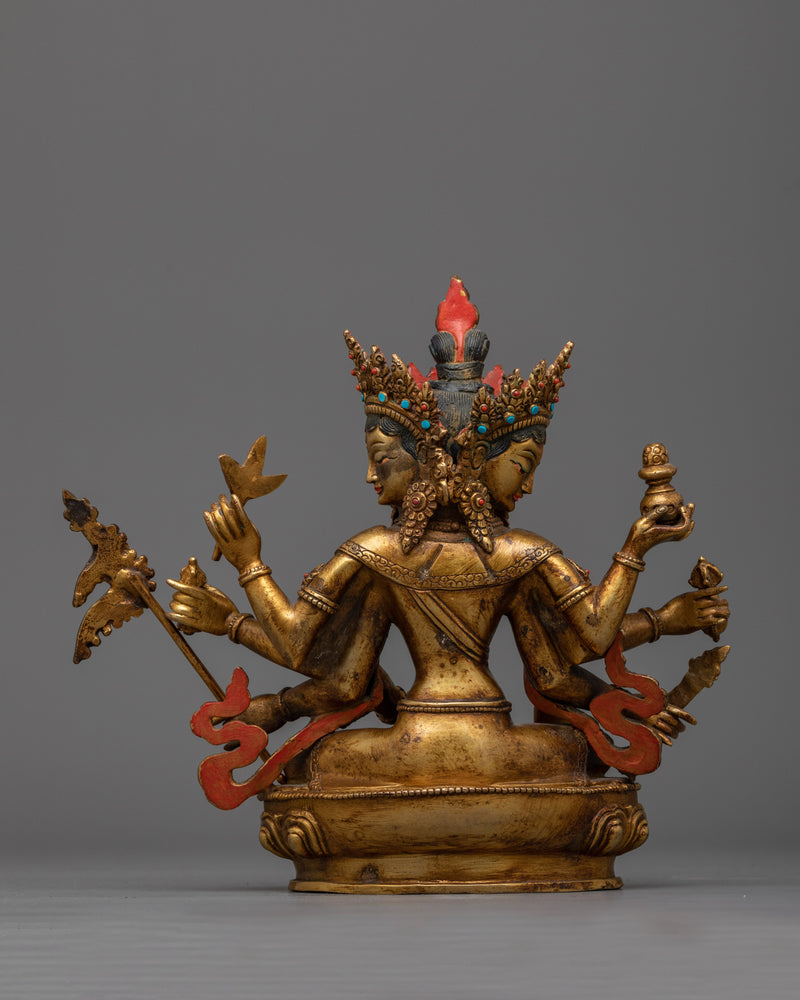 Magnificent Maha Mayuri Antique-Touch Statue | A Vision of Divine Protection