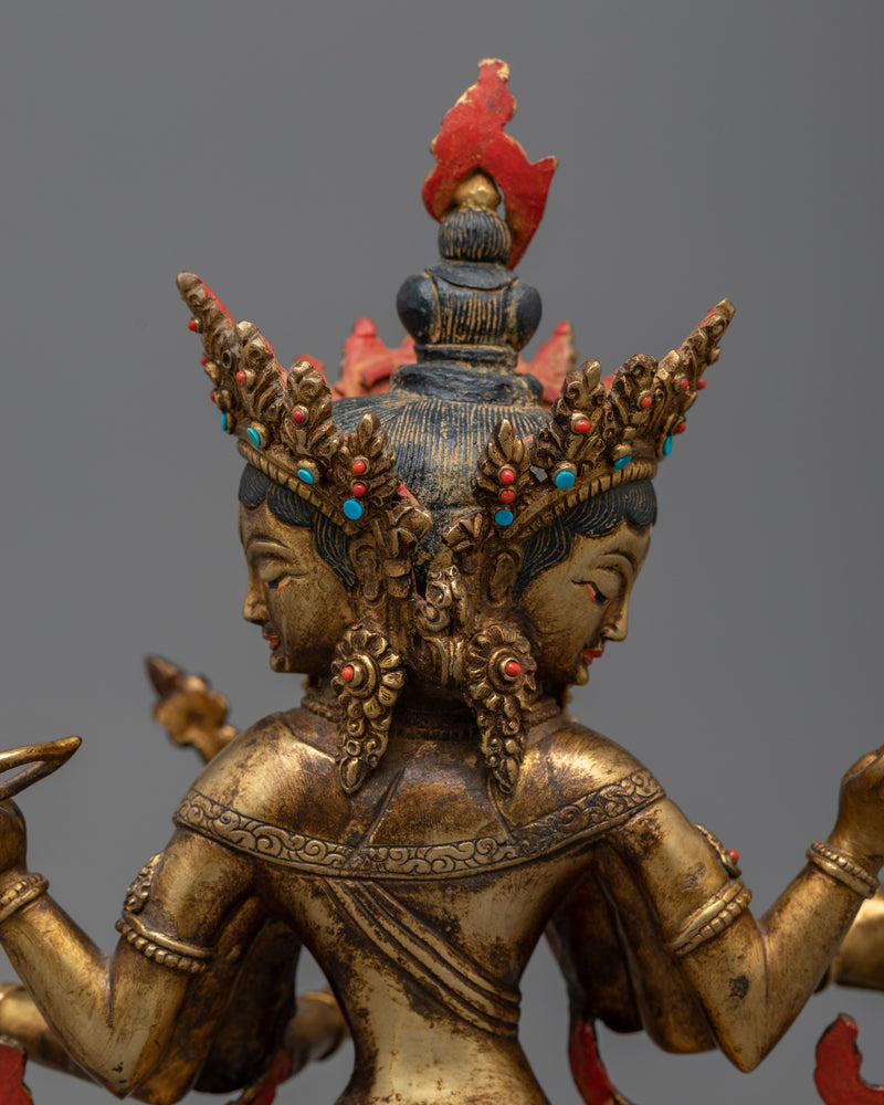 Maha Sitavati Antique Gold-Gilded Statue | A Symbol of Serenity and Wisdom