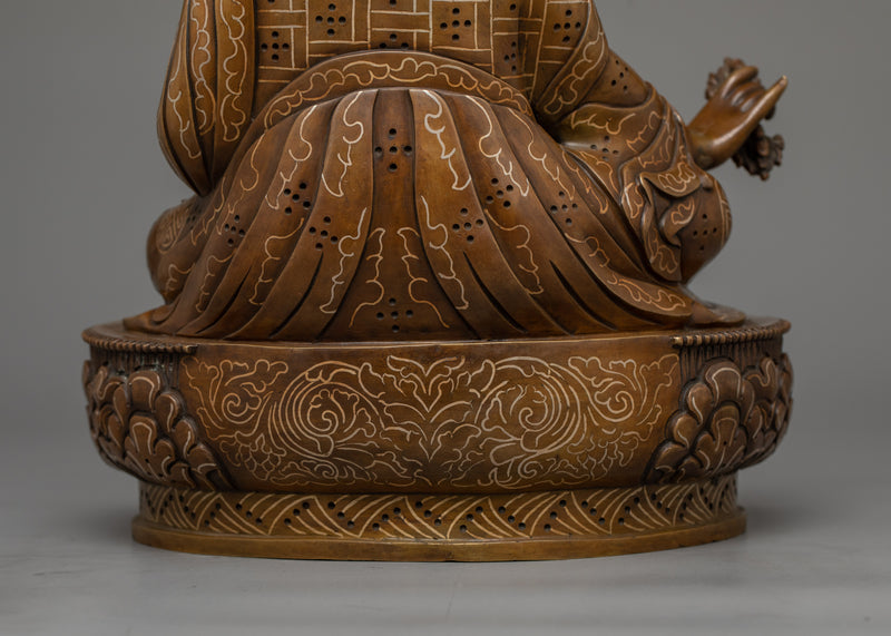 Guru Rinpoche Antique Oxidized Statue | A Symbol of Tantric Mastery