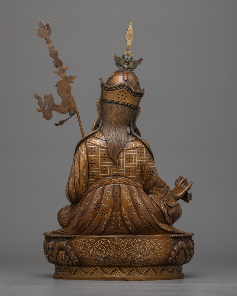 Guru Rinpoche Antique Oxidized Statue | A Symbol of Tantric Mastery