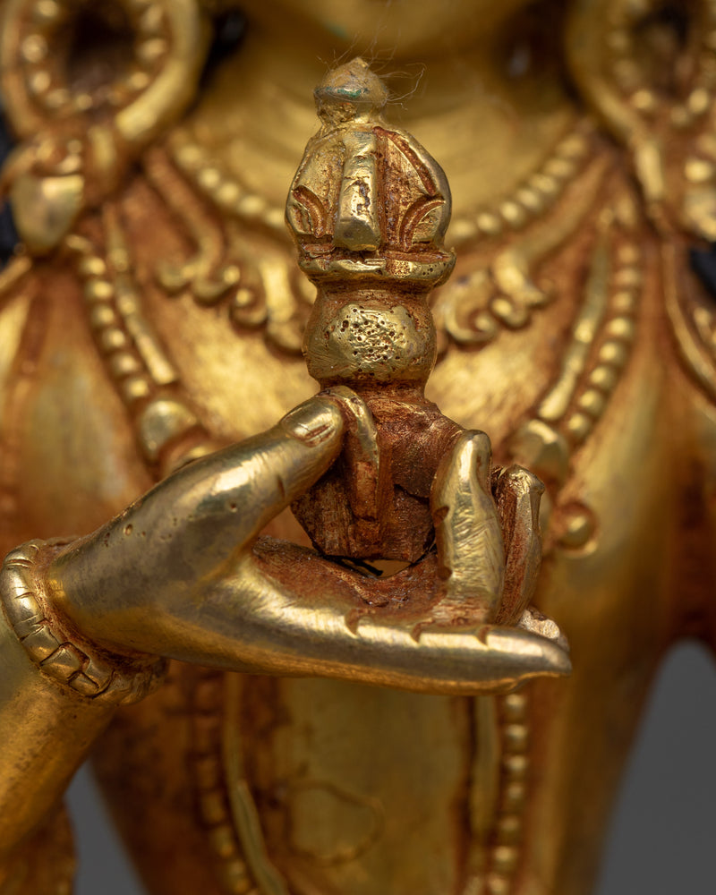 Gold-Gilded Purity Deity Vajrasattva Statue | A Symbol of Spiritual Cleansing and Enlightenment