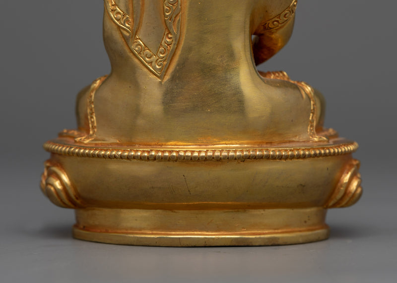 Amitabha Buddha Gold-Gilded 14cm Statue | A Beacon of Infinite Light and Compassion