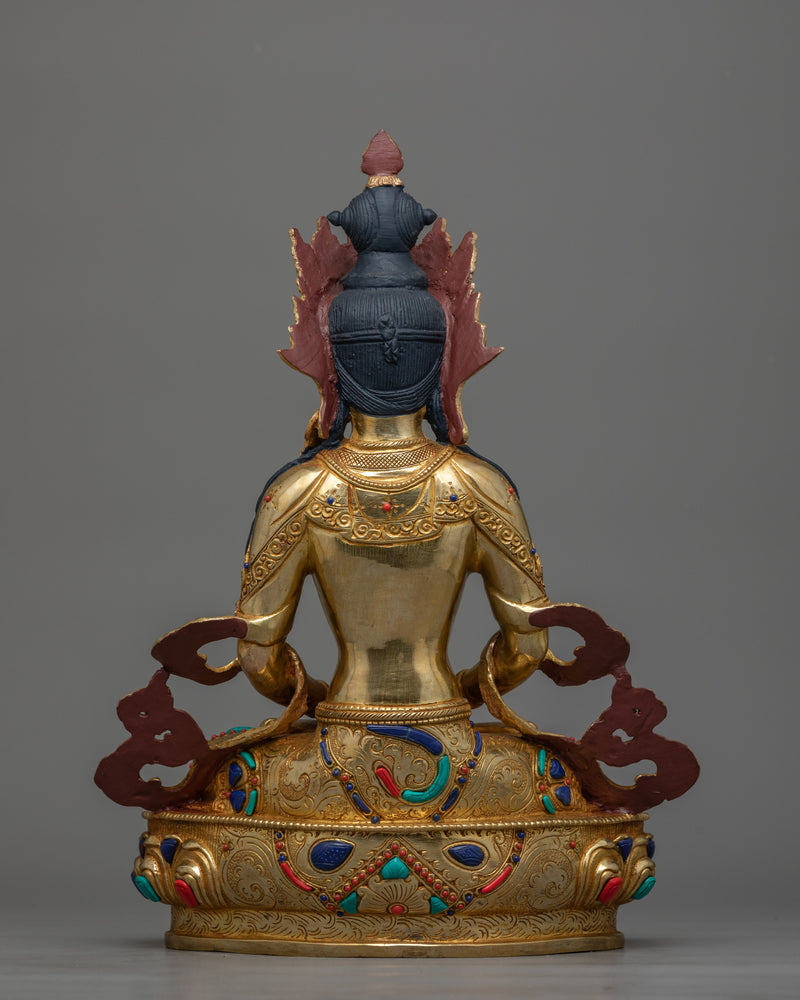 Amitayus Longevity Buddha Sculpture | A Symbol of Eternal Life and Wisdom