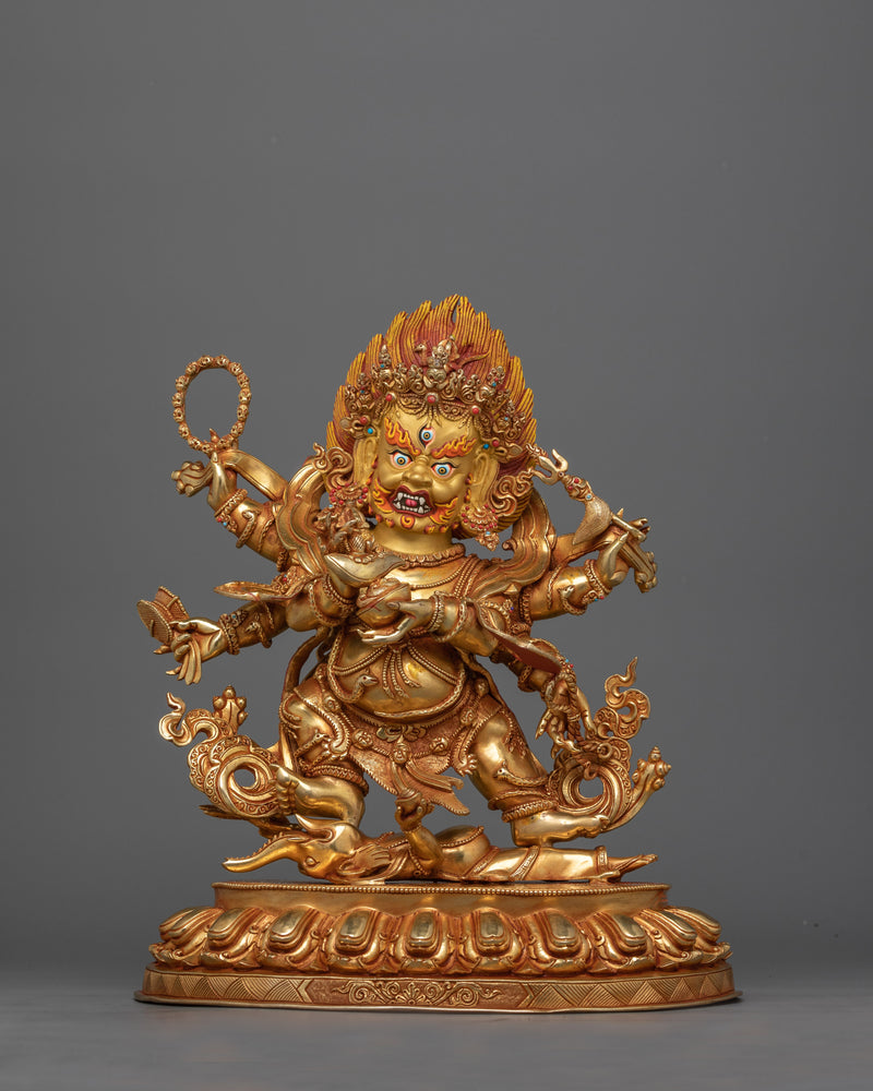 six-armed-mahakala-gold-gilded