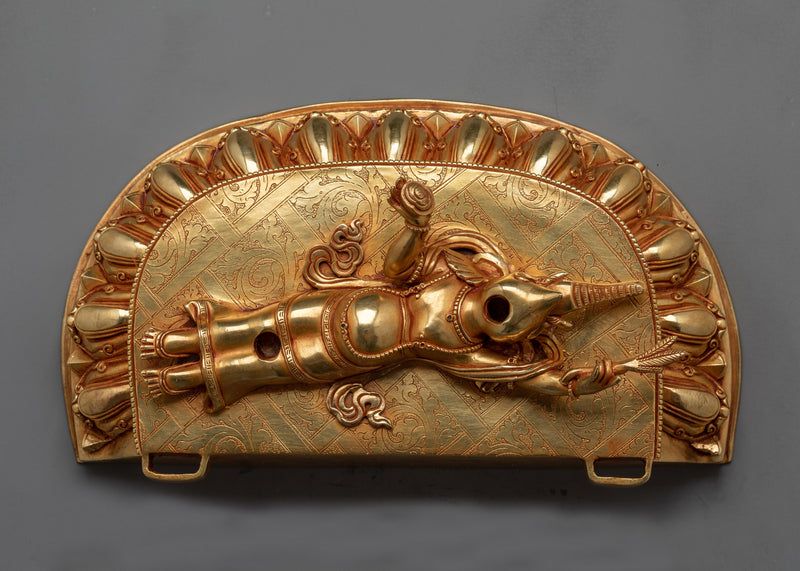 Six-Armed Mahakala Gold-Gilded Statue | A Symbol of Protection and Power