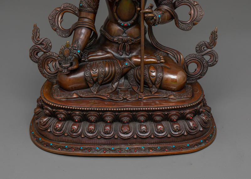 Darken Oxidized Dukar Statue | A Symbol of Protection and Serenity