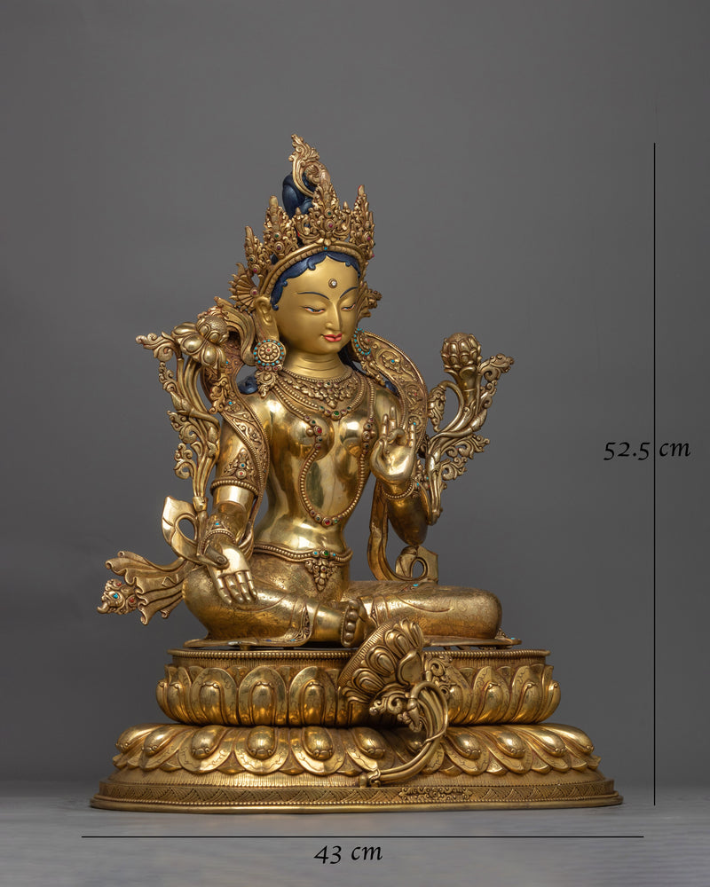 Green Tara: A Protective Goddess Statue | A Symbol of Compassion and Protection