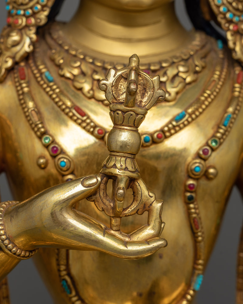 Vajrasattva 24K Gold Gilded 54cm Statue | A Superb Work of Purity and Enlightenment