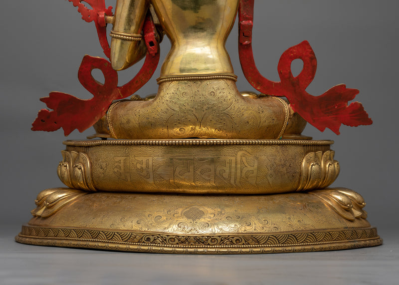 Insight Wisdom Deity Manjushri 53cm Statue | Embodiment of Knowledge and Enlightenment