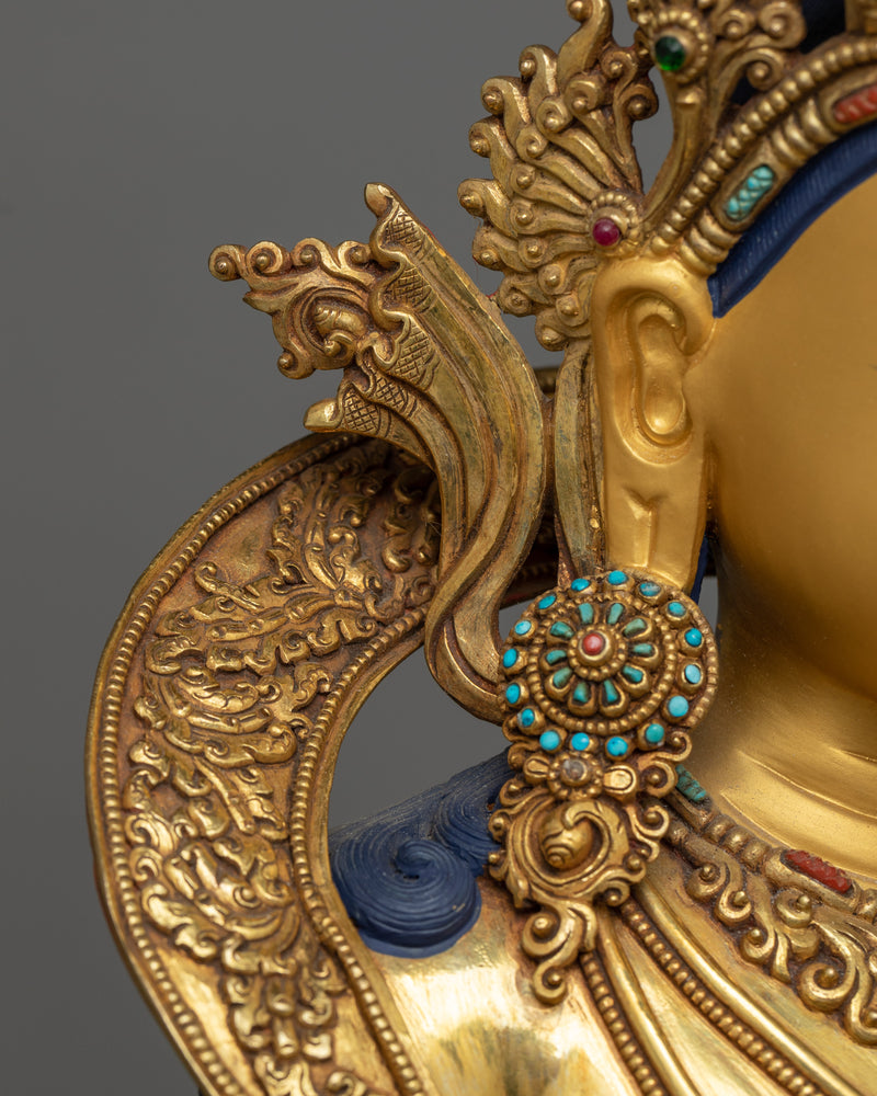 Vajrasattva Gold Gilded 54cm Statue | Embodiment of Purity and Enlightenment