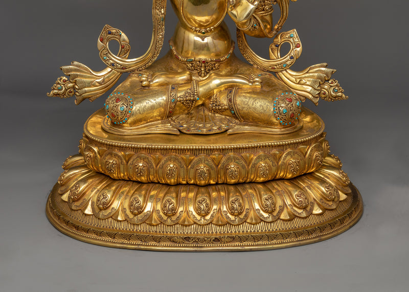 Insightful Wisdom Deity Manjushri Statue | Embodiment of Knowledge and Enlightenment