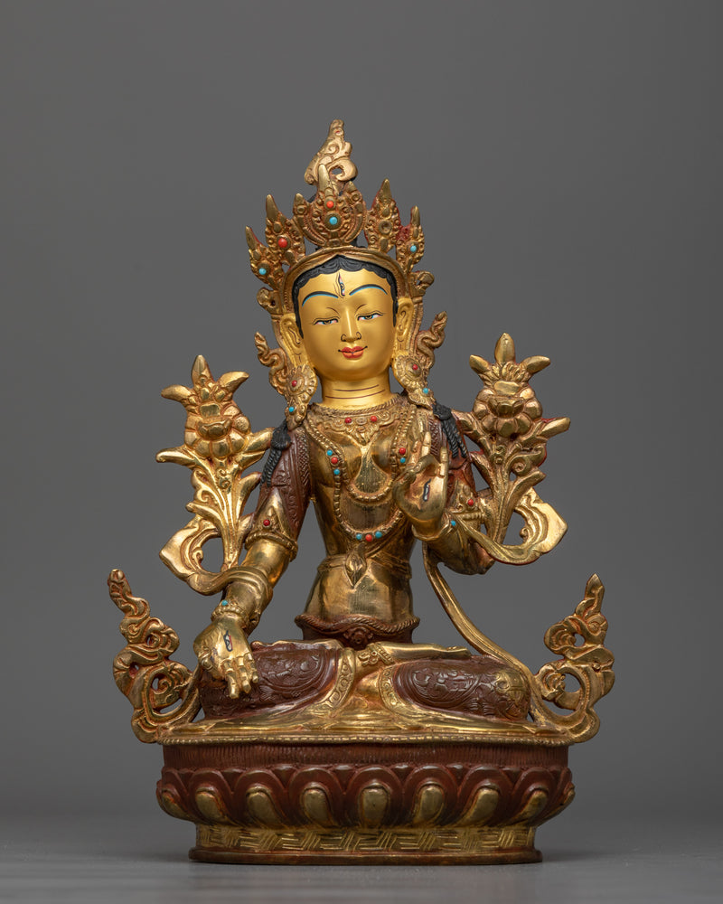 White Tara 38cm Sculpture | Embodiment of Compassion and Serenity