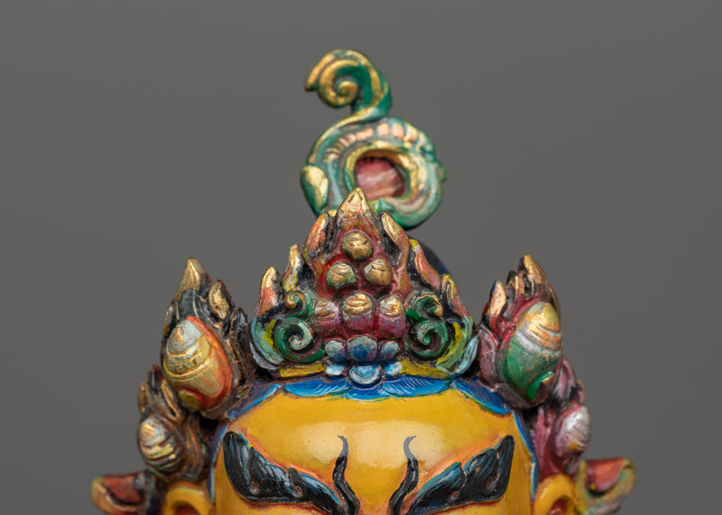 Dzambhala Yellow Colored Statue | Embodiment of Wealth and Compassion