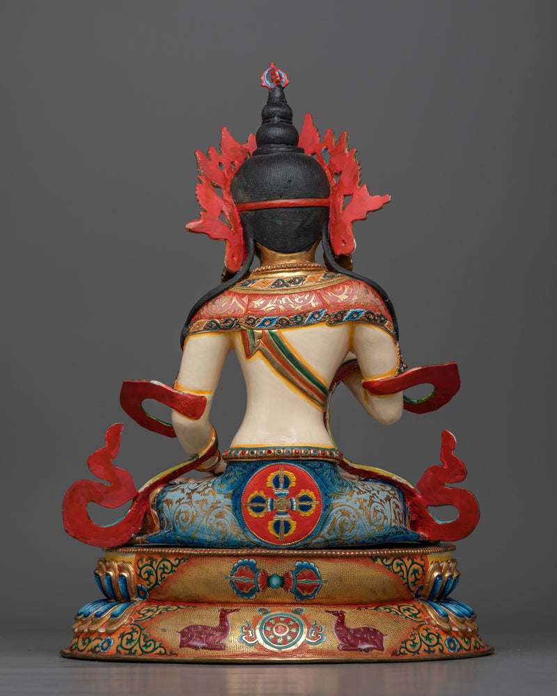 Vajrasattva White Colored Statue | Embodiment of Purity and Enlightenment