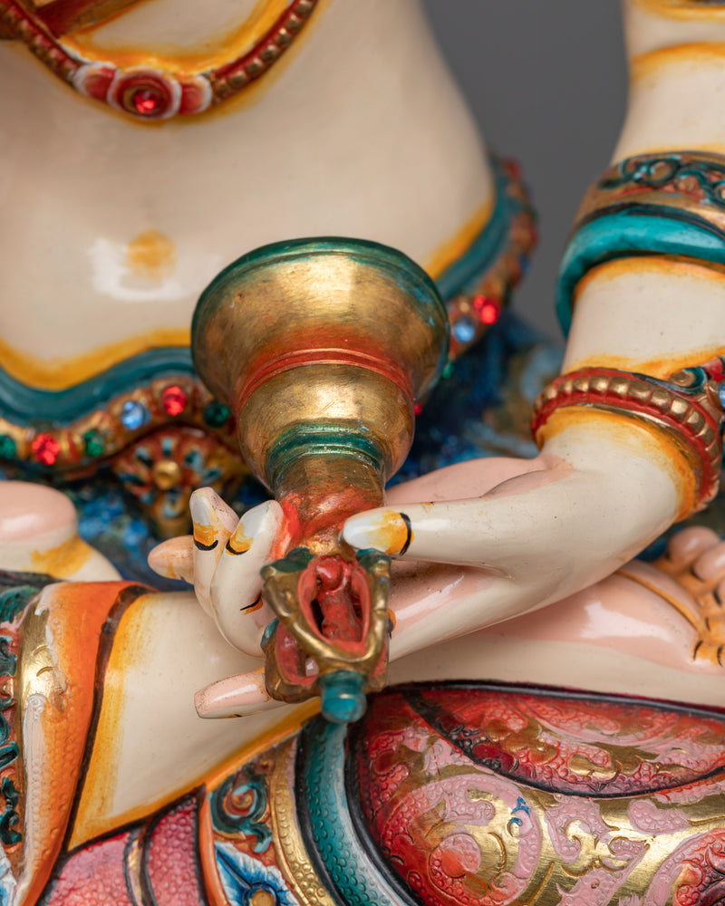 Vajrasattva White Colored Statue | Embodiment of Purity and Enlightenment