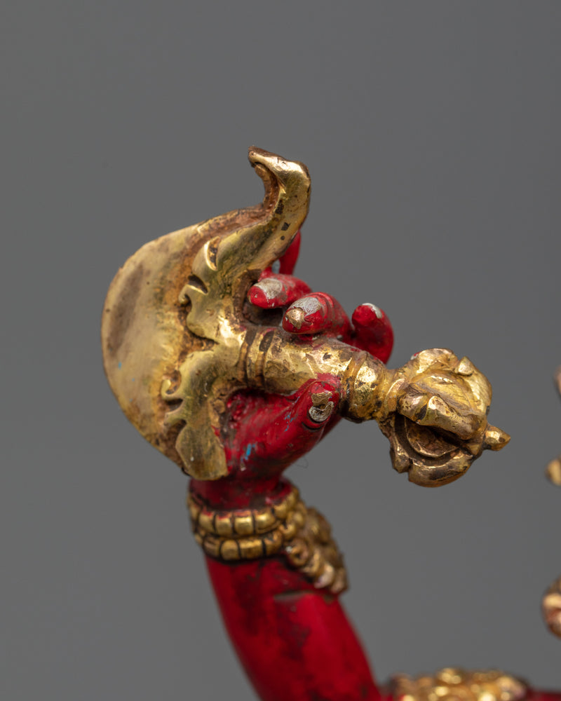 Dorje Phagmo Red Colored Statue | Embodiment of Feminine Wisdom and Power