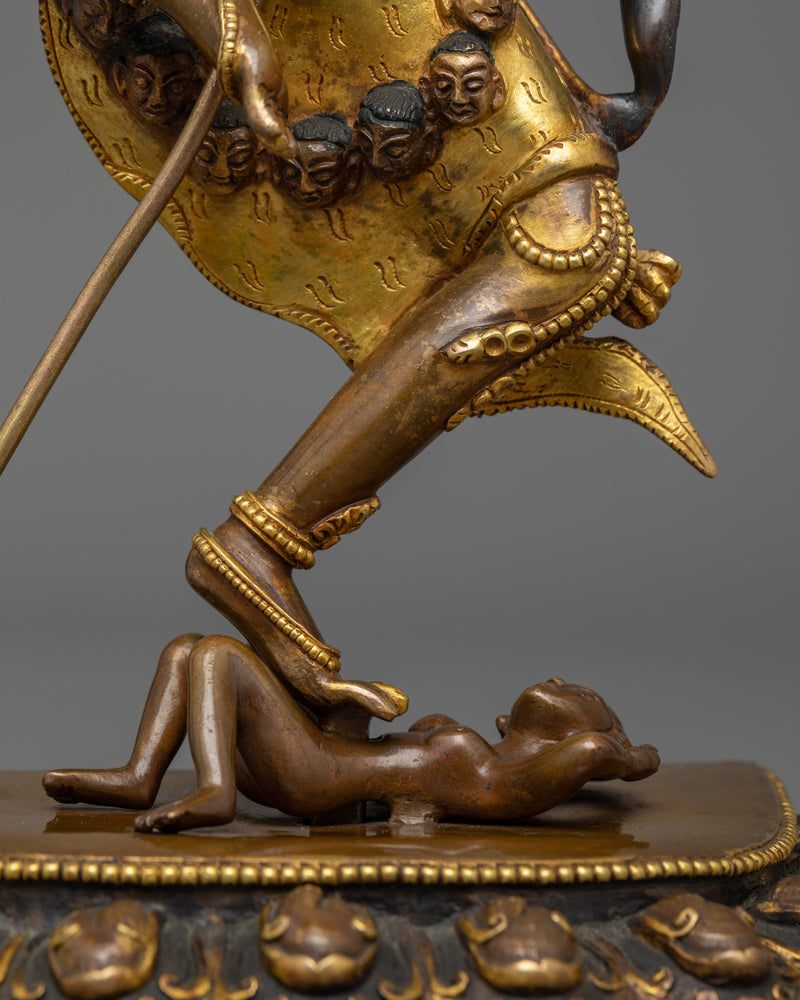 Dorje Phagmo Gold Gilded Oxidized Statue | Embodiment of Feminine Wisdom and Power