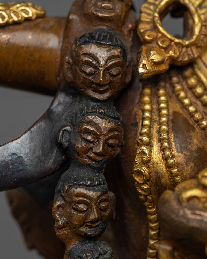 Dorje Phagmo Gold Gilded Oxidized Statue | Embodiment of Feminine Wisdom and Power