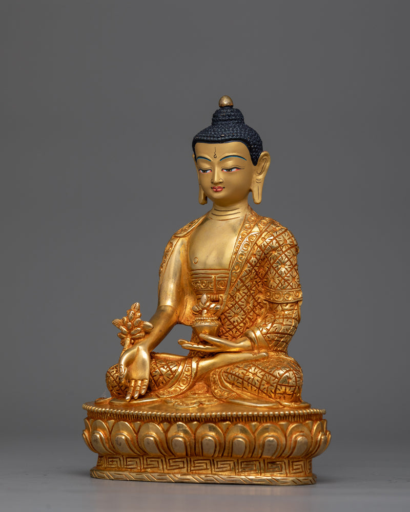 medicine-budha-gold-gilded