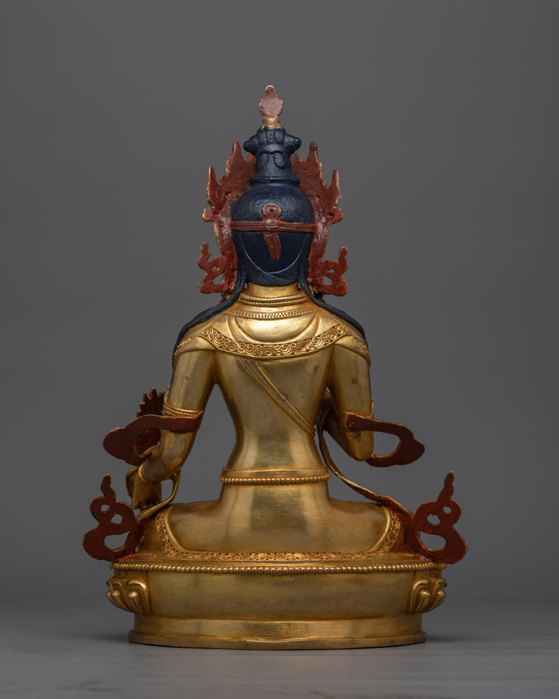 24K Gold Gilded Ksitigarbha Statue | Guardian of the Deep Vow