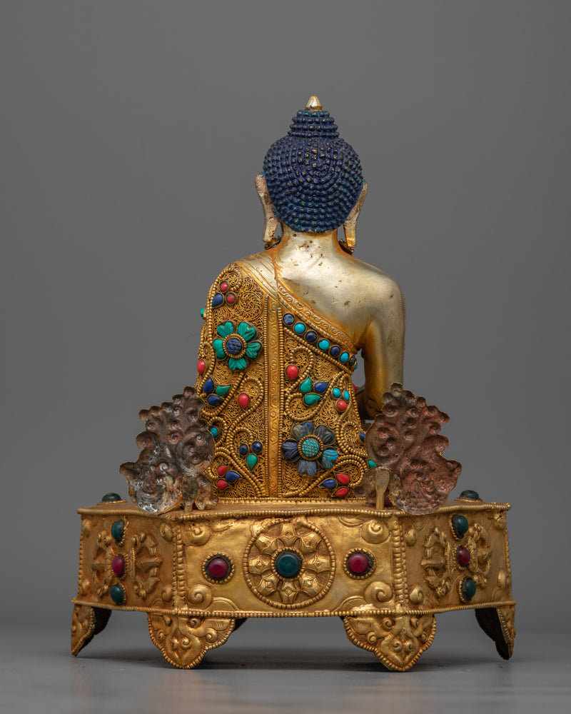 Amitabha Buddha Gemstones-Decorated Statue | Embodiment of Infinite Light