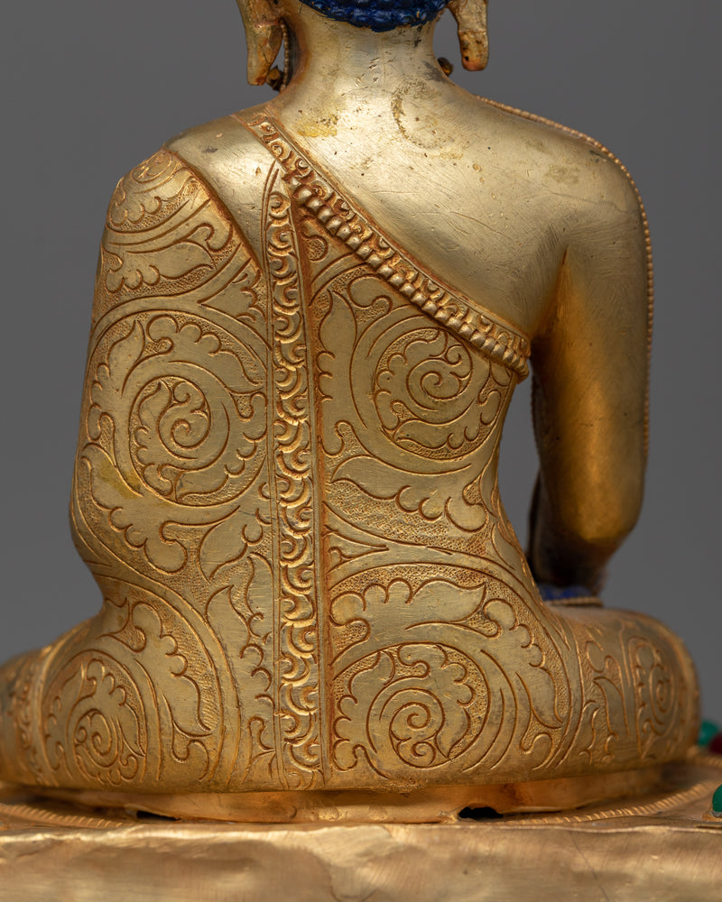 Shakyamuni Buddha Lapis Stone Body Statue | Resonance of Enlightenment