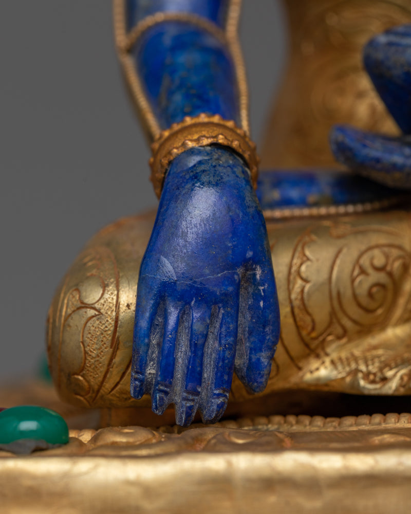 Shakyamuni Buddha Lapis Stone Body Statue | Resonance of Enlightenment