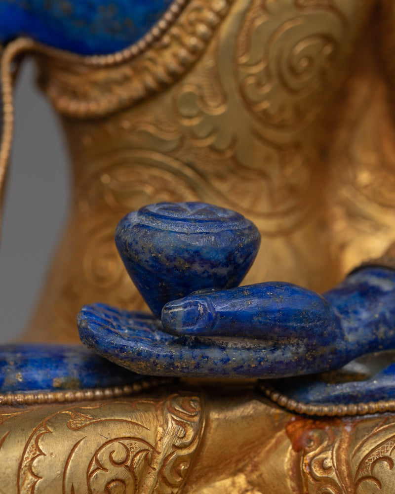 Shakyamuni Buddha Lapis Stone Body Statue | Resonance of Enlightenment