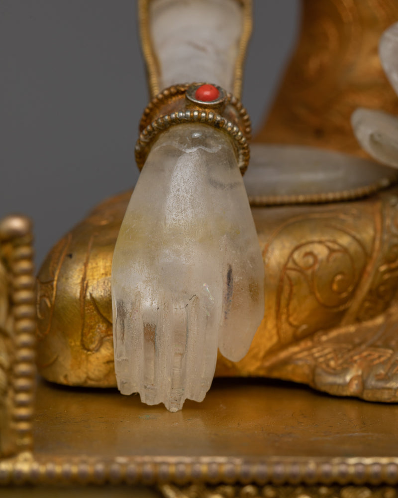 Shakyamuni Buddha Crystal Body Statue | Illumination of Enlightenment