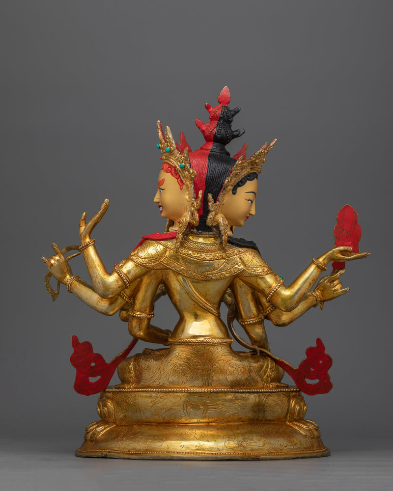 Namgyalma Gold-Gilded Statue | Beacon of Longevity and Protection