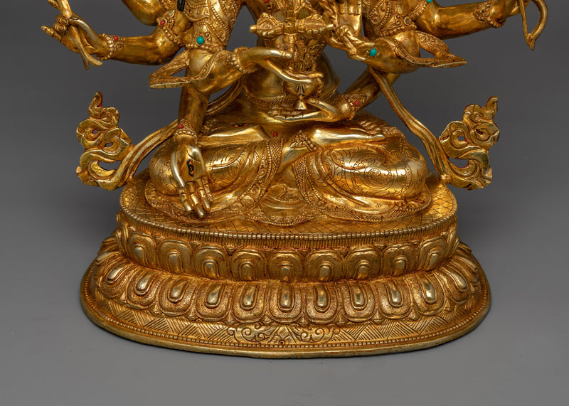 Namgyalma Gold-Gilded Statue | Beacon of Longevity and Protection