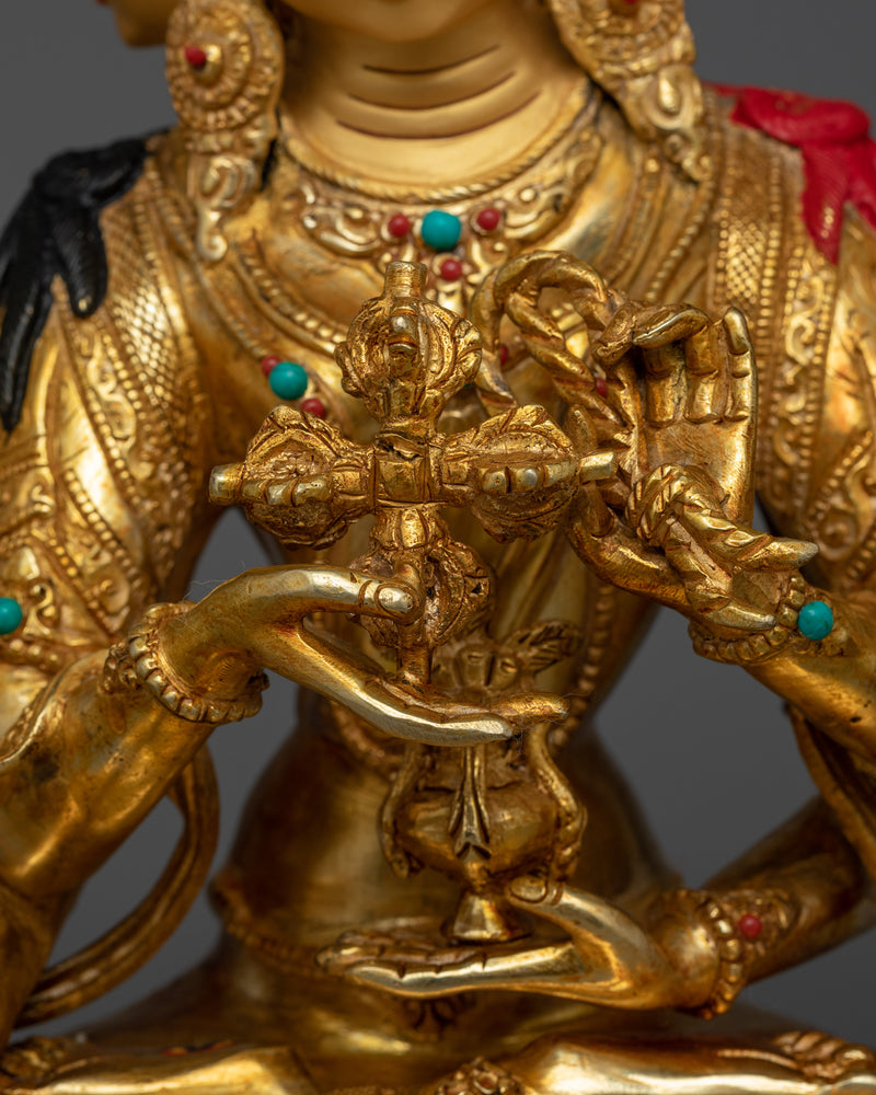 Namgyalma Gold-Gilded Statue | Beacon of Longevity and Protection