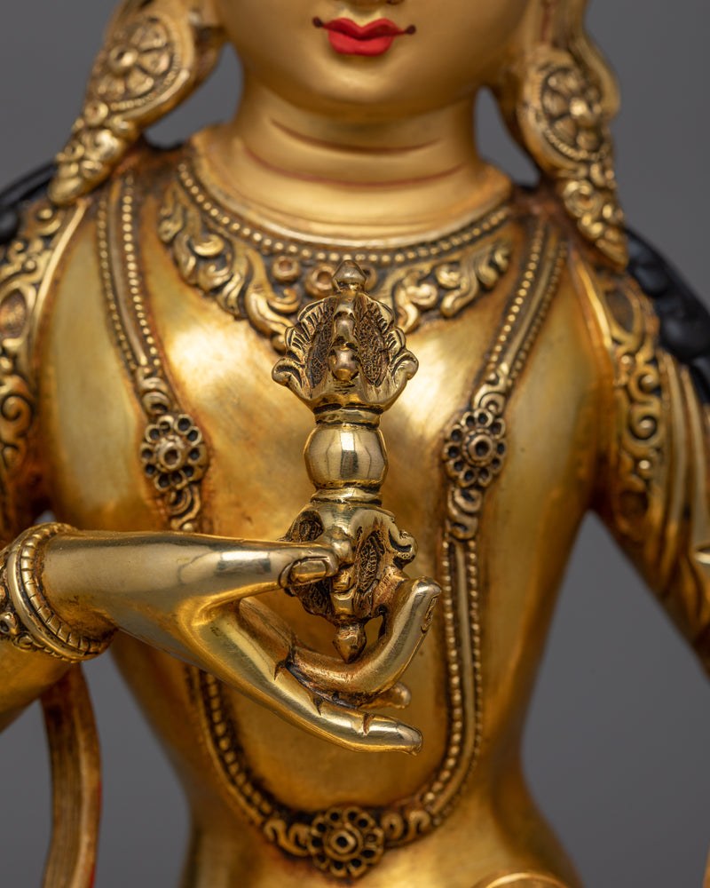 Vajrasattva Gold-Gilded 35cm Statue | Symbol of Purification and Renewal