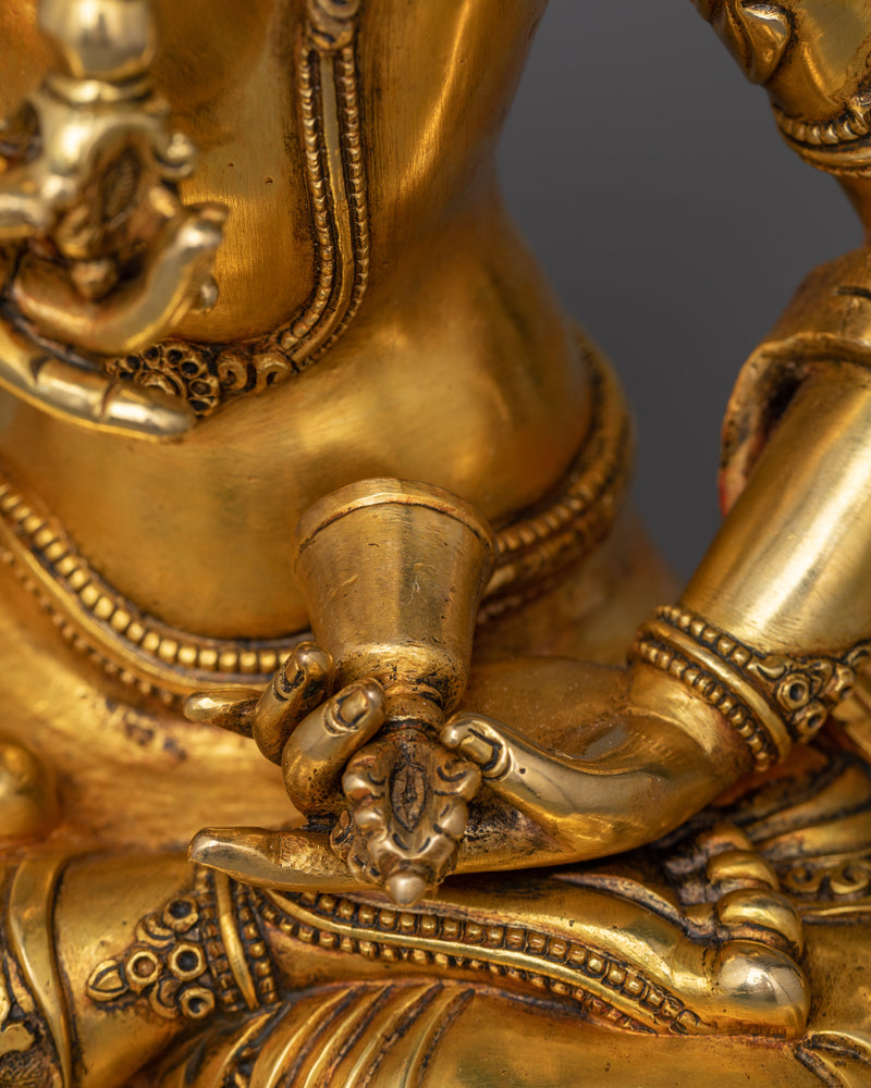 Vajrasattva Gold-Gilded 35cm Statue | Symbol of Purification and Renewal