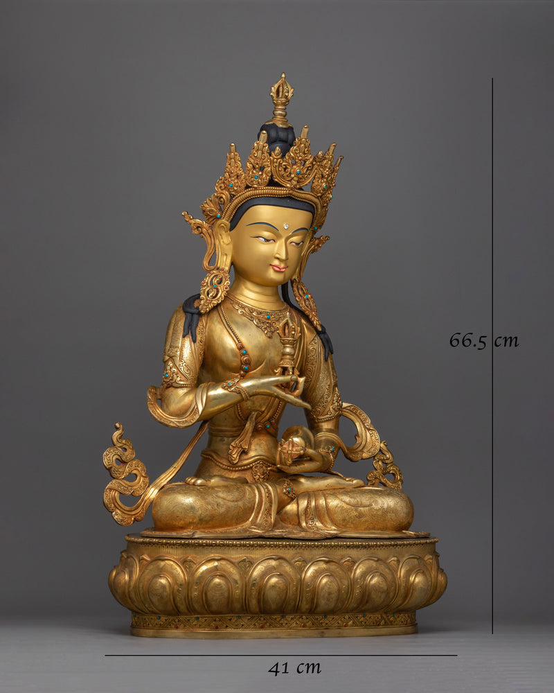 Vajrasattva Nepali Handcrafted Buddhist Deity Statue | Symbol of Purification