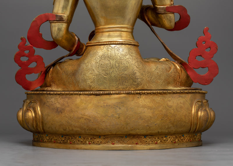 Vajrasattva Nepali Handcrafted Buddhist Deity Statue | Symbol of Purification